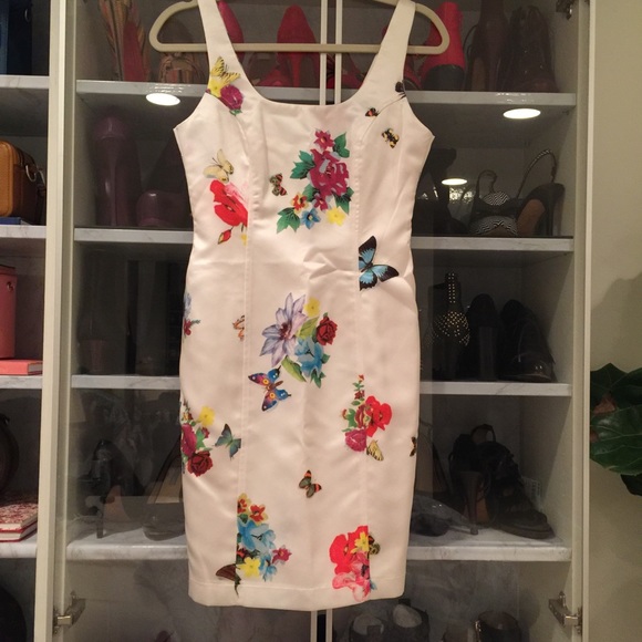 Vintage Dresses & Skirts - Vintage 90s Satin Floral Dress 0